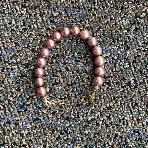 Pink Tahitian Pearl Bracelet (6.0”-6.75”) with 14k